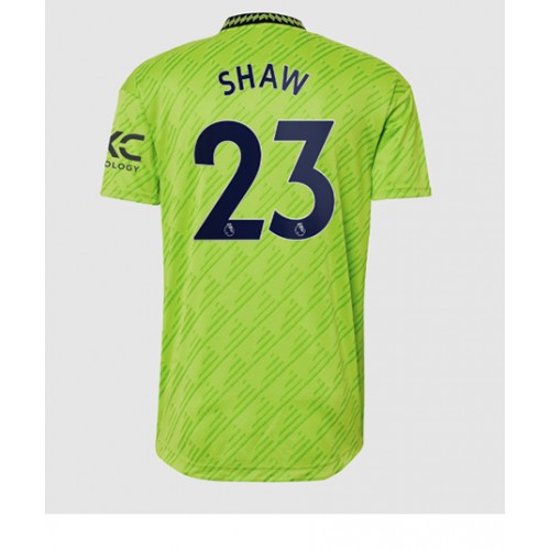 Dres Manchester United Luke Shaw #23 Rezervni 2022-23 Kratak Rukav